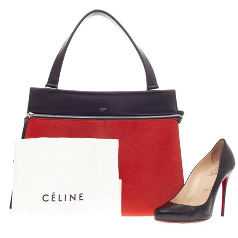 Celine Ponyhair Medium Edge Bag 